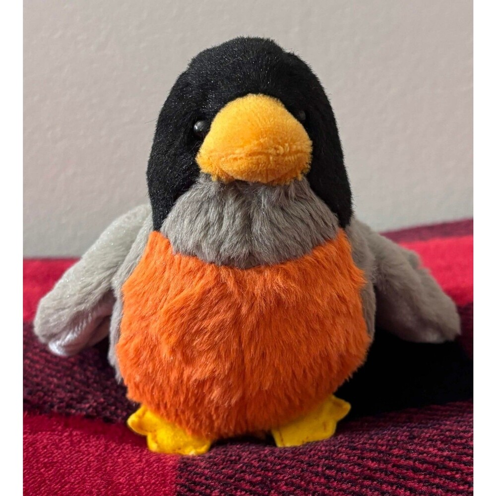 Webkinz Lil' Kinz Robin Bird Plush Toy HS513 No Code Stuffed Animal Ganz 4.5"